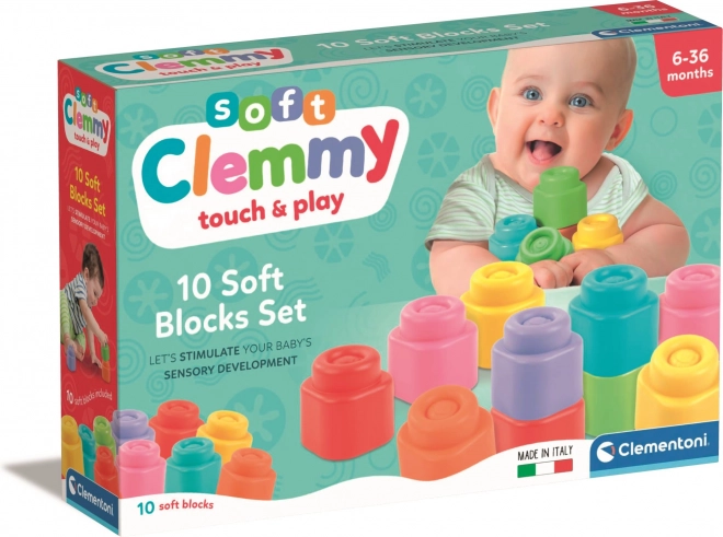 Clementoni Soft Clemmy Set 10 Blocchi Morbidi