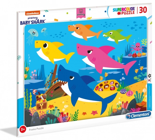 Puzzle cornice 30 pezzi Baby Shark