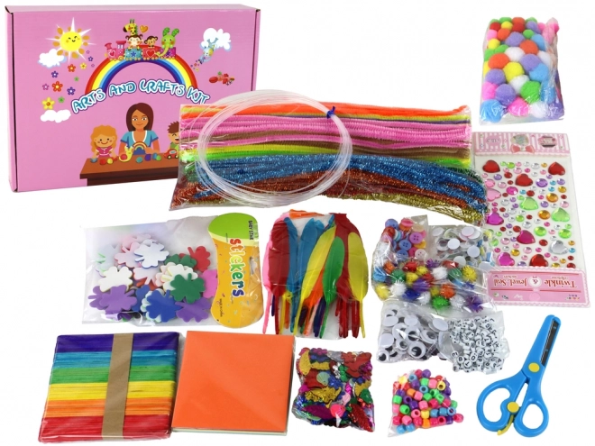 Kit creativo artistico fai-da-te per bambini 1200 pezzi