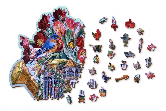 Puzzle in legno annaffiatoio da giardino misterioso 250 pezzi ECO