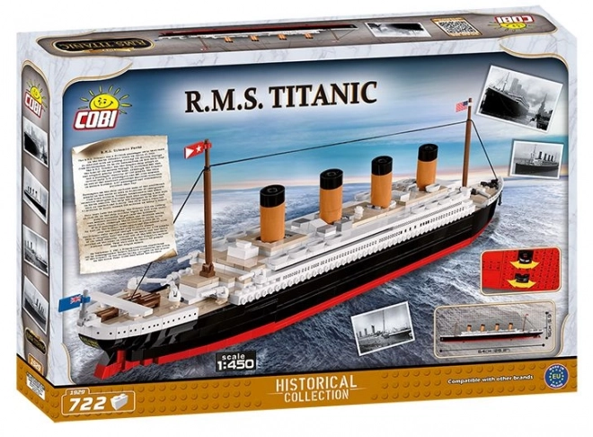 Modellino Titanic in scala 1:450, 722 pezzi