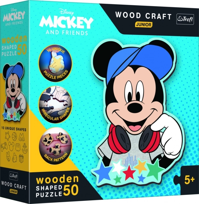 Puzzle in legno Junior Mondo di Topolino 50 pezzi