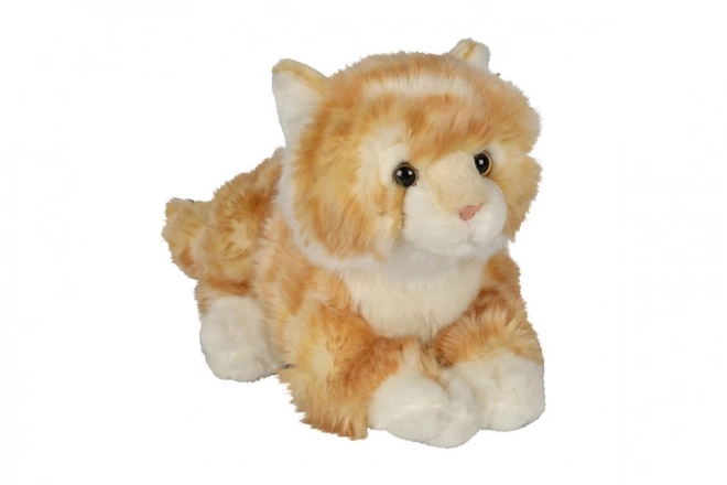 Gatto di peluche con design realistico