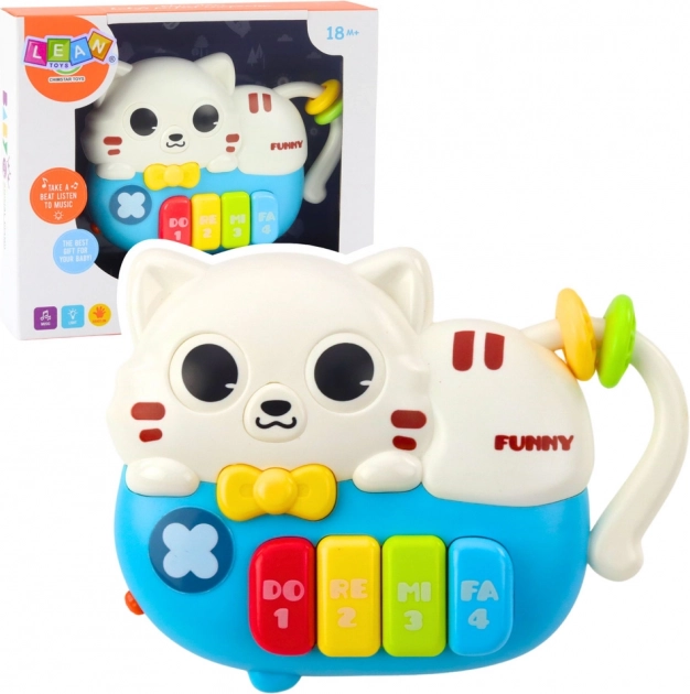 Mini piano gatto con effetti di luce e suono