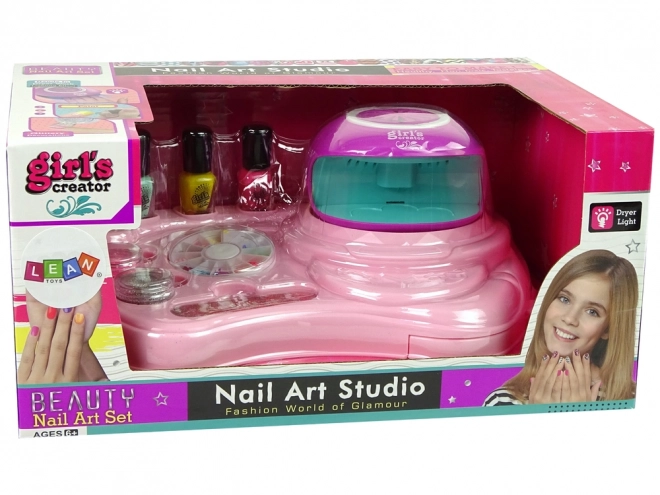 Set per Nail Art con Smalti Glitter e Lampada