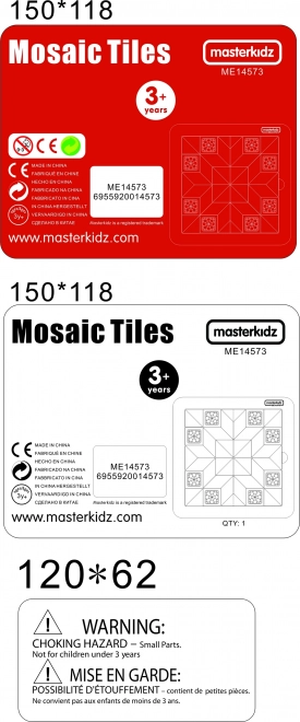 Gioco educativo di mosaico colori e forme Masterkidz Tangram Montessori