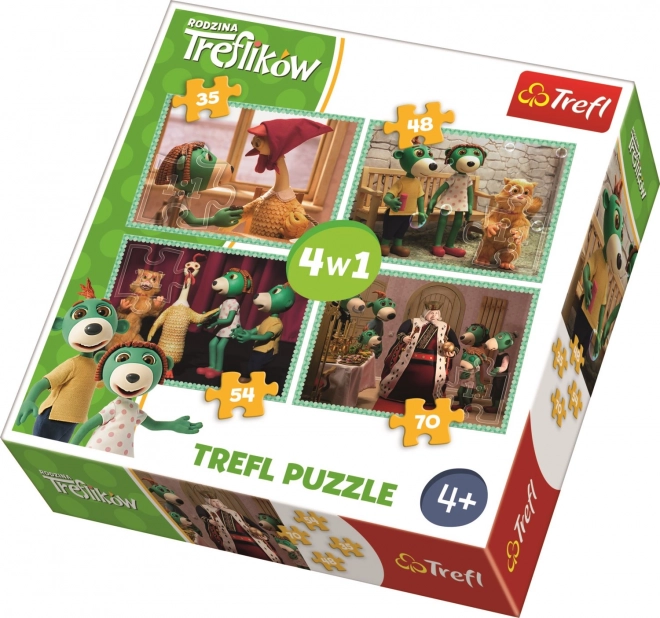 Puzzle 4 in 1 Treflíků