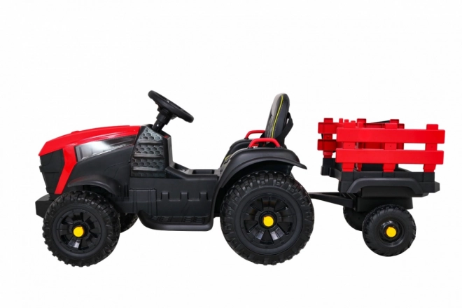 Trattore titanio con rimorchio Rosso