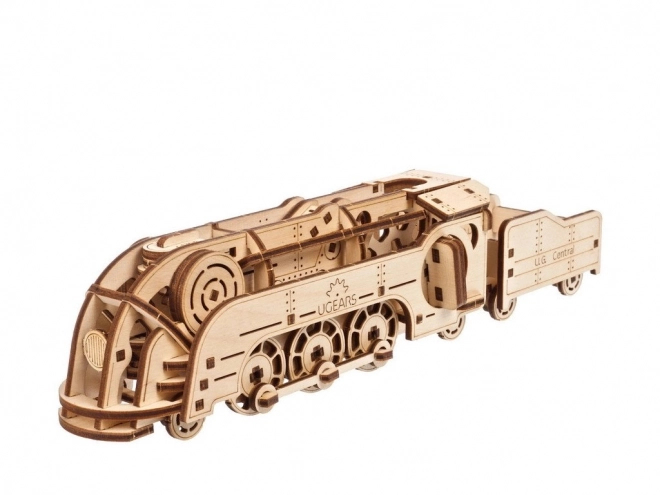 Puzzle meccanico in legno 3D mini locomotiva