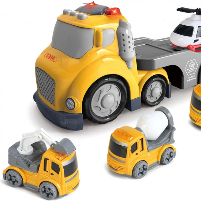 Kit di traino giallo WOOPIE City Truck con effetti luminosi e sonori