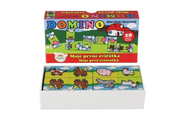 Domino animali in legno - il mio primo gioco