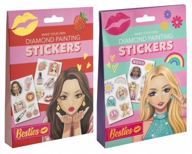 Pittura di diamanti Besties - adesivi