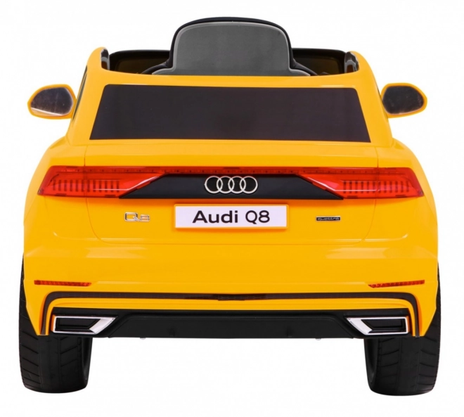 Audi Q8 Sollevatore per bambini batteria gialla + Telecomando + EVA + Partenza Lenta + MP3 USB + LED