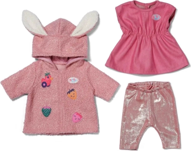baby born set cappottino e vestitino per bambola 43 cm