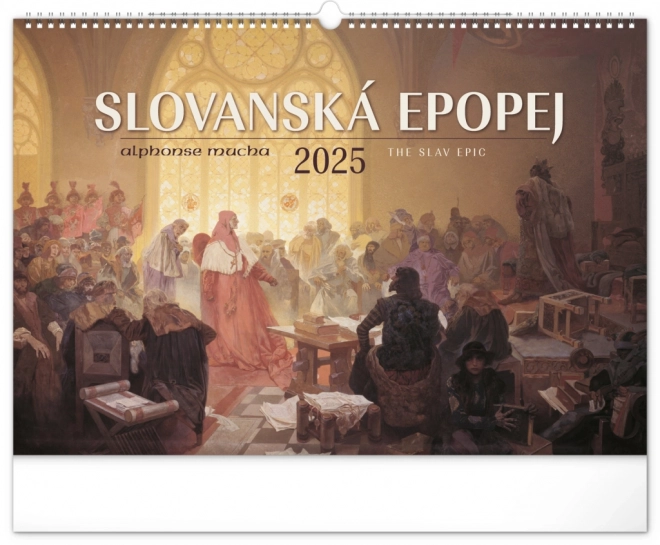 Calendario da Parete Epopea Slava di Alfons Mucha 2025