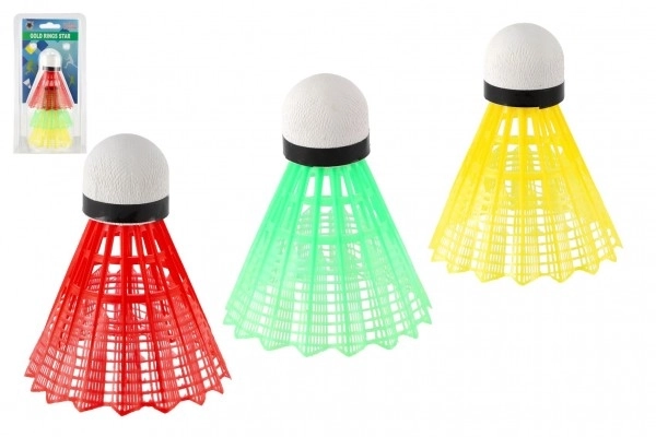 Set di navette da badminton colorate in plastica