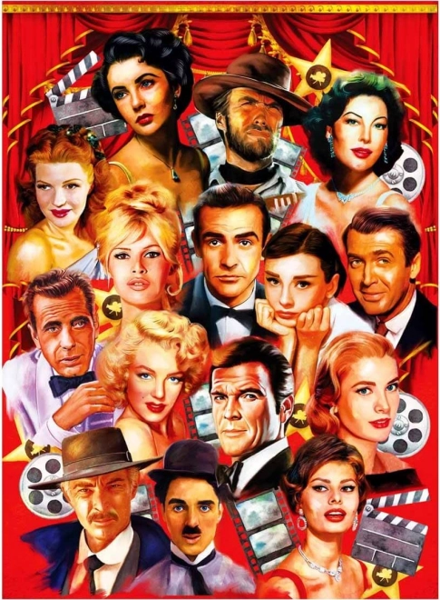 Puzzle Stelle Di Hollywood 1000 Pezzi