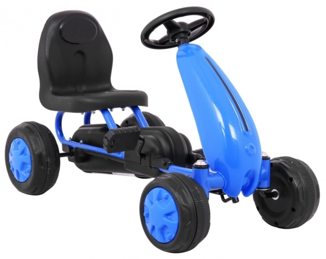 Primo Gokart a pedali per bambini bianco – blu