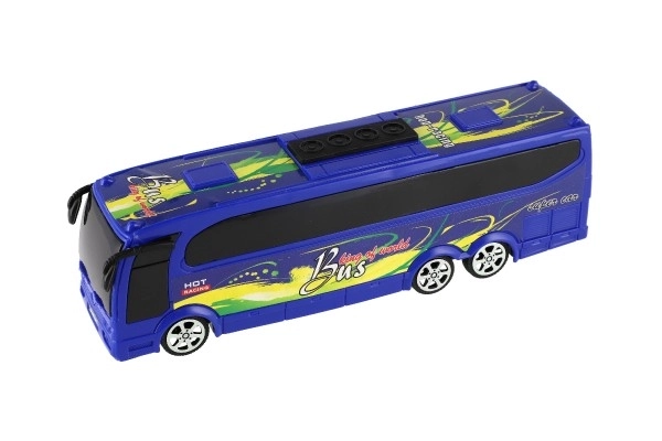 Autobus di plastica a frizione 25cm in 2 colori