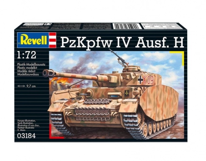 Modello in plastica Panzerkampfwagen IV Ausf H 1/72