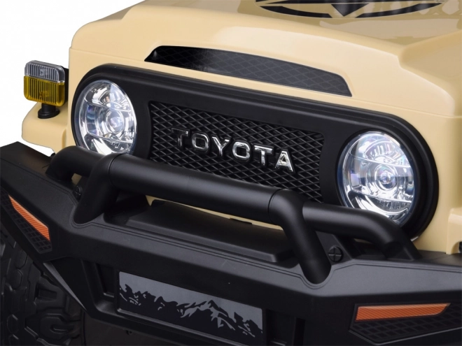 Macchina Elettrica Toyota FJ Cruiser per Bambini – beige