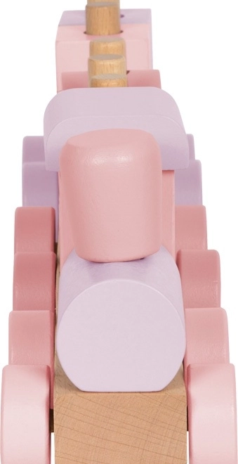 Trenino in legno rosa Small Foot