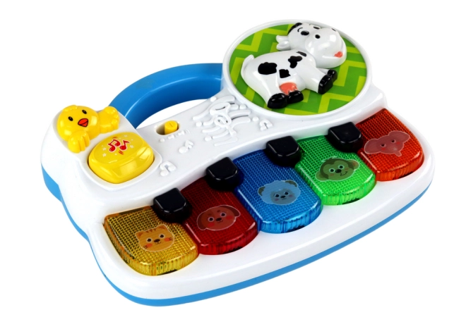 5 tasti colorati con animaletti