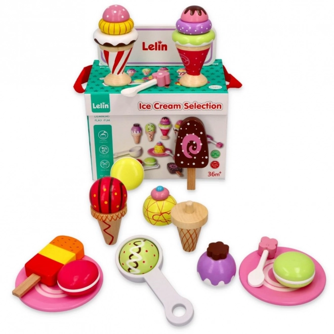 Set di Gelati in Legno per Bambini