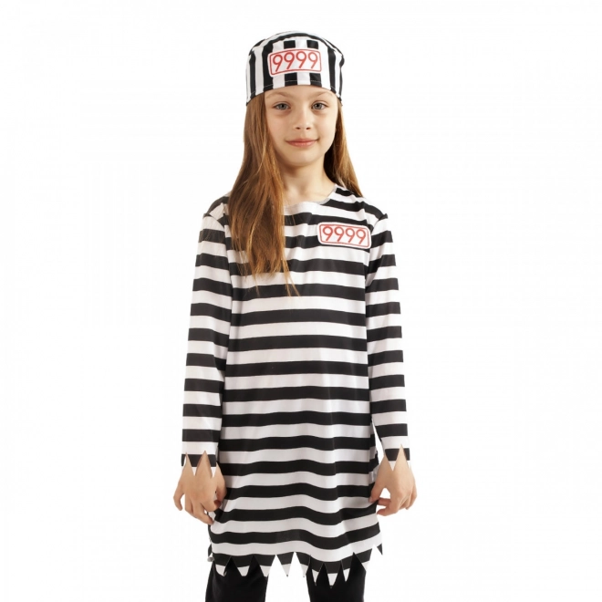 Costume da prigioniera per bambine in ecopack