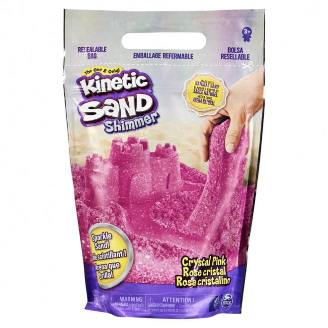 Sabbia cinetica confezione di sabbia rosa scintillante 0,9 kg