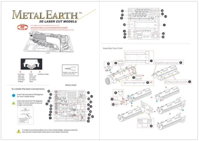 Puzzle 3D Locomotiva a Vapore METAL EARTH