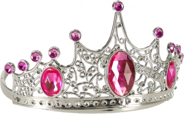 Corona scintillante e gioielli per un look regale