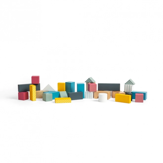 Vagone con blocchi di legno Bigjigs Toys