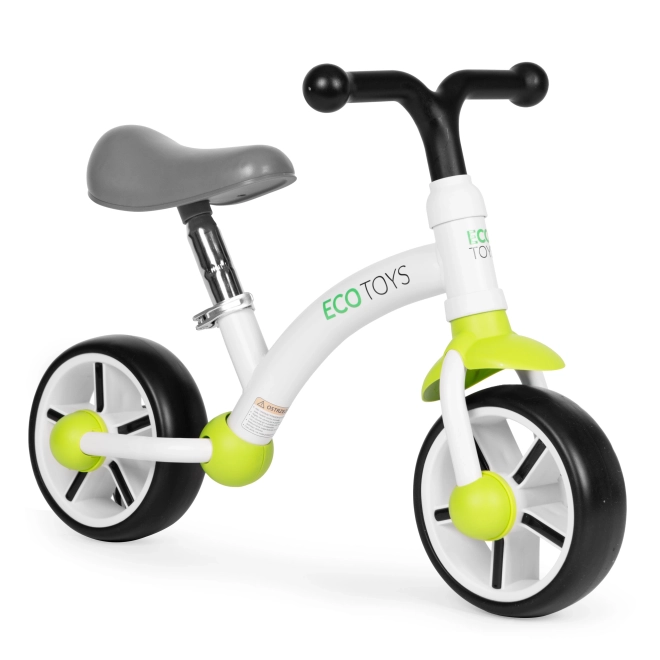 Bici senza pedali per bambini verde con ruote in EVA