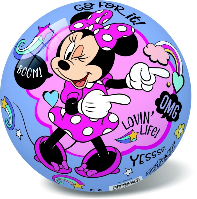 Pallone Disney Minnie rosa/viola 14 cm