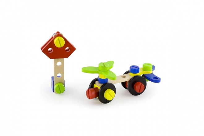 Set di costruzione in legno - 68 pezzi