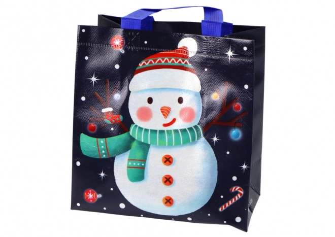 Borsa Regalo con Motivo Pupazzo di Neve