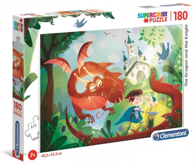 Puzzle SuperColor Drago e Cavaliere