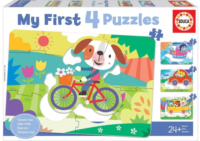 Il mio primo puzzle Trasporti EDUCA 4-in-1