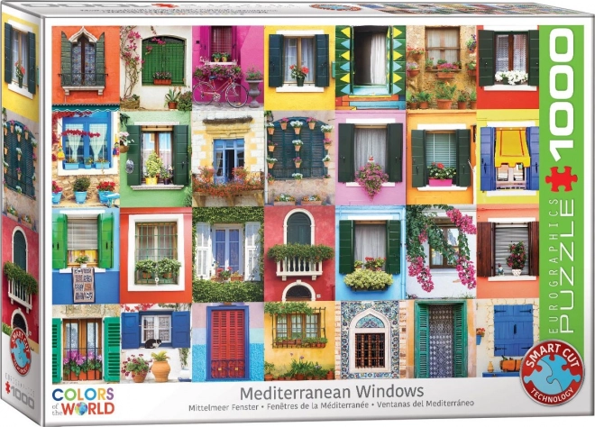 Puzzle Finestra del Mediterraneo 1000 Pezzi