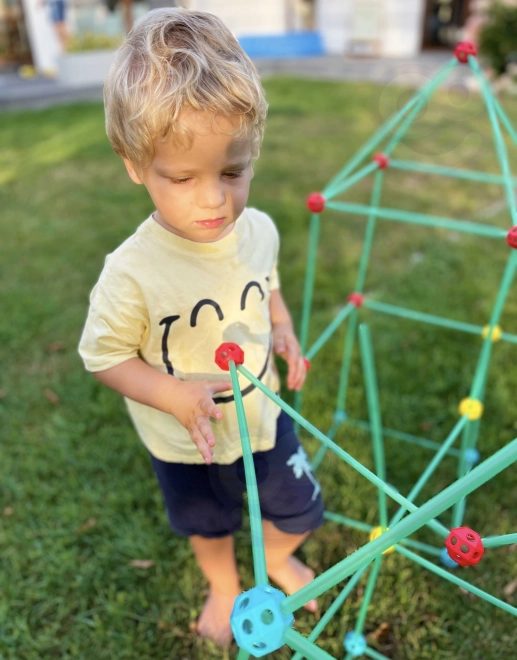 WOOPIE Grandi mattoncini da costruzione set tenda Cannucce Tubetti 128 pezzi