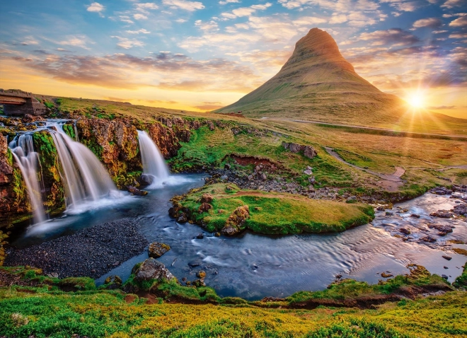 Puzzle cascata Kirkjufellsfoss Islanda 2000 pezzi