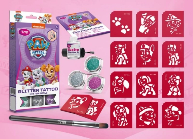 TyToo Glitter Tatuaggi PAW Patrol per ragazze