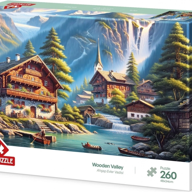 Puzzle villaggio di legno 260 pezzi