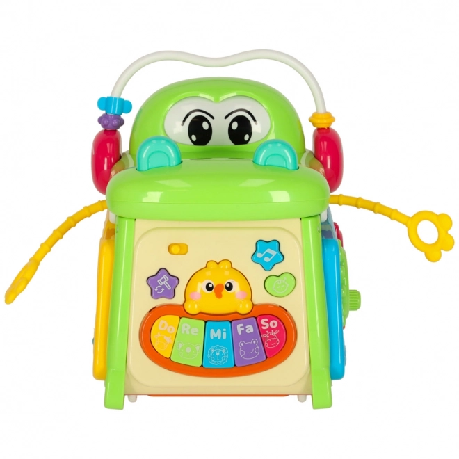 Cubo educativo con sorter e pianola Coccodrillo 4 in 1