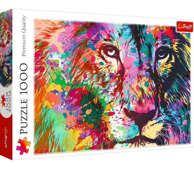 Puzzle Leone Colorato 1000 Pezzi