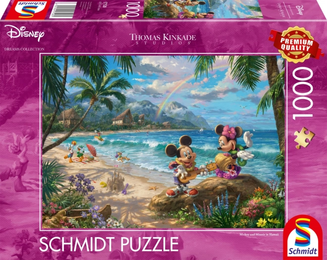 Puzzle SCHMIDT Minnie e Mickey alle Hawaii 1000 pezzi