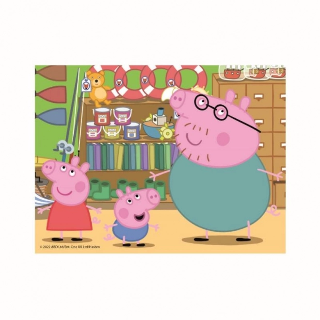 Cubi di immagini Peppa Pig Dino, 12 cubi