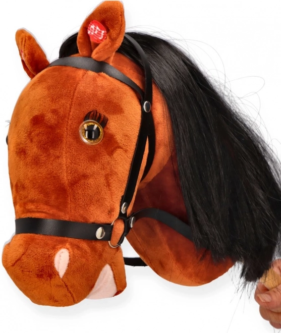 Cavallino di peluche su bastone Fanta premium