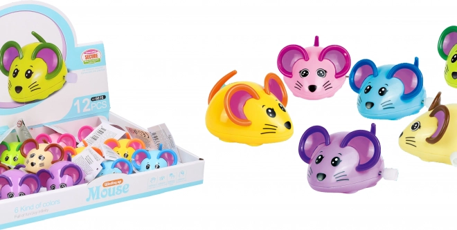 Topo in plastica a carica 8 cm